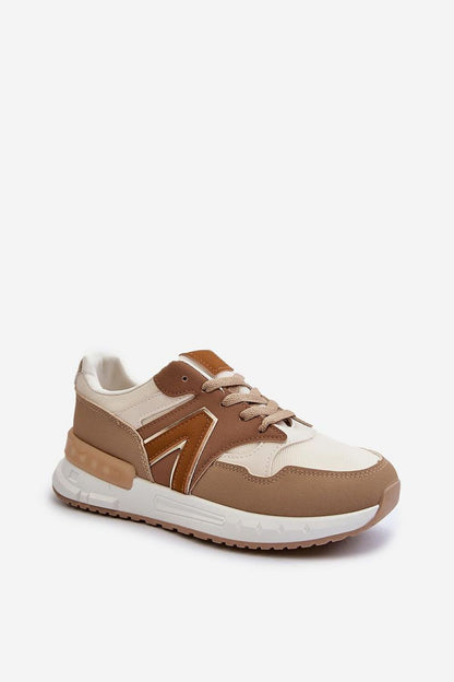 beige sport shoes side view