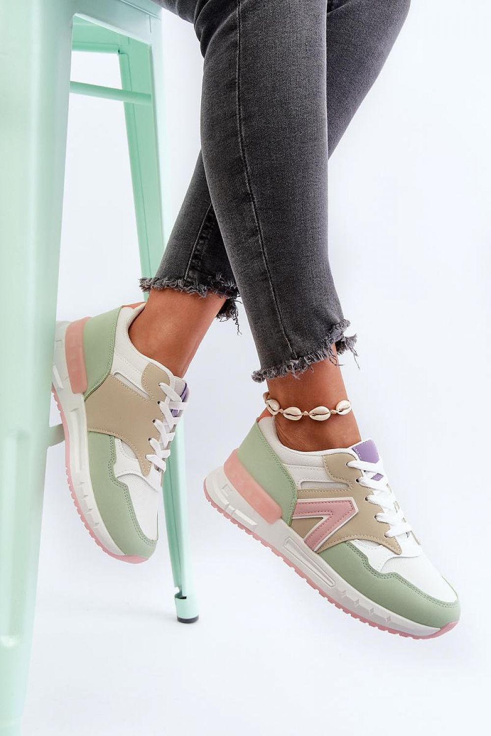 beige sport shoes view 9