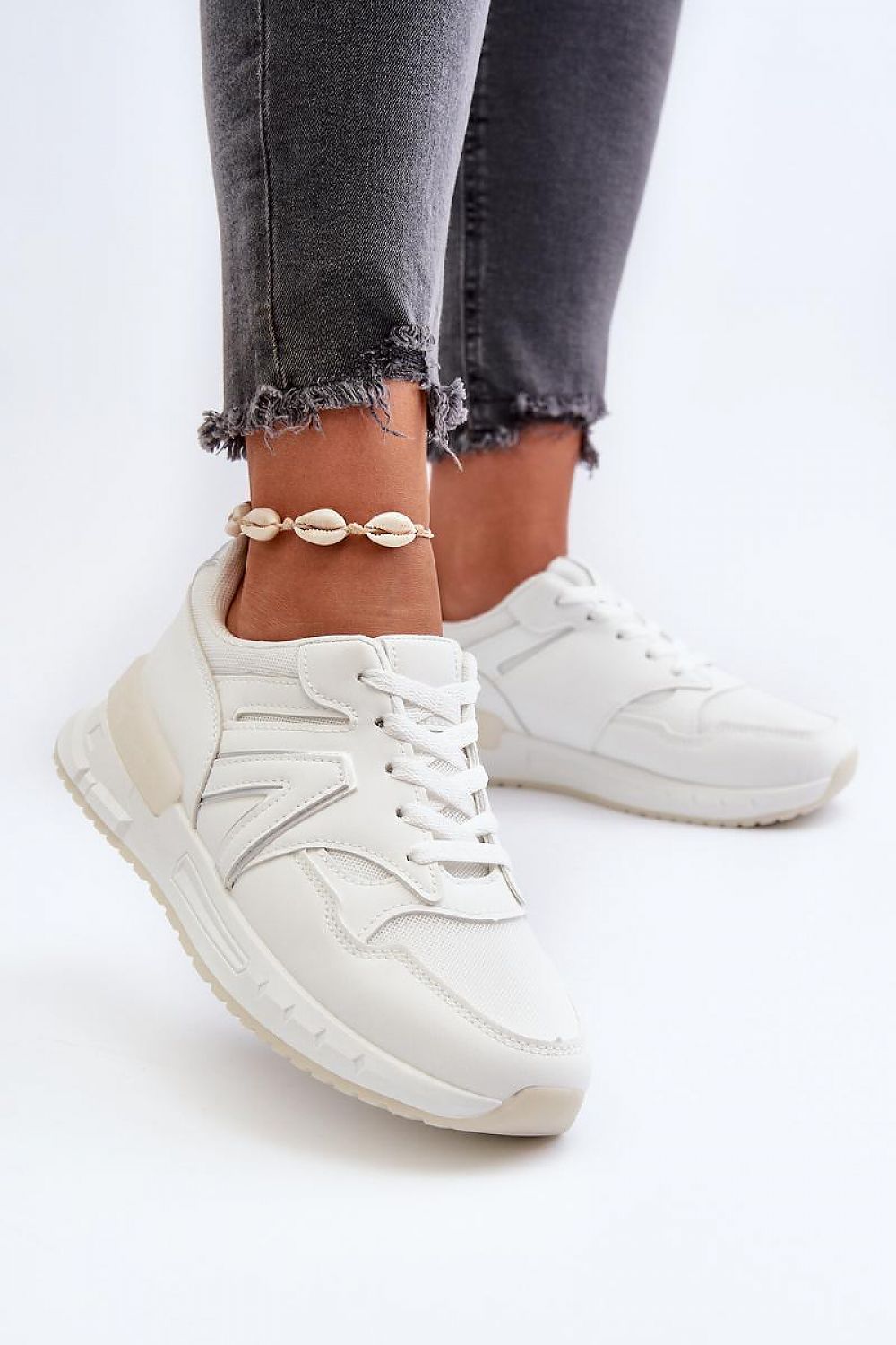 beige sport shoes view 12