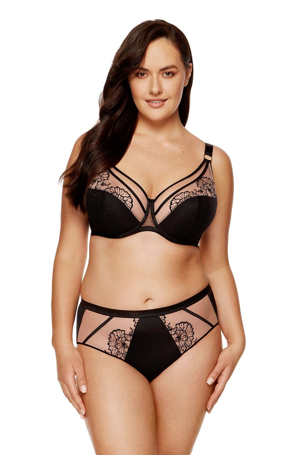 beige lace tulle panties alternate angle