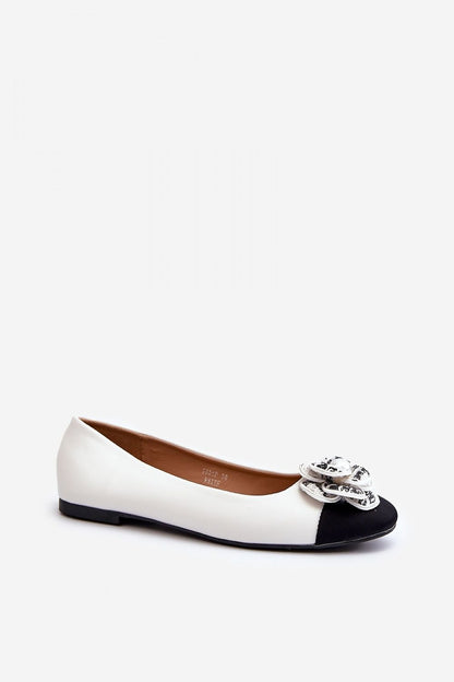 white ballet flats alternate angle