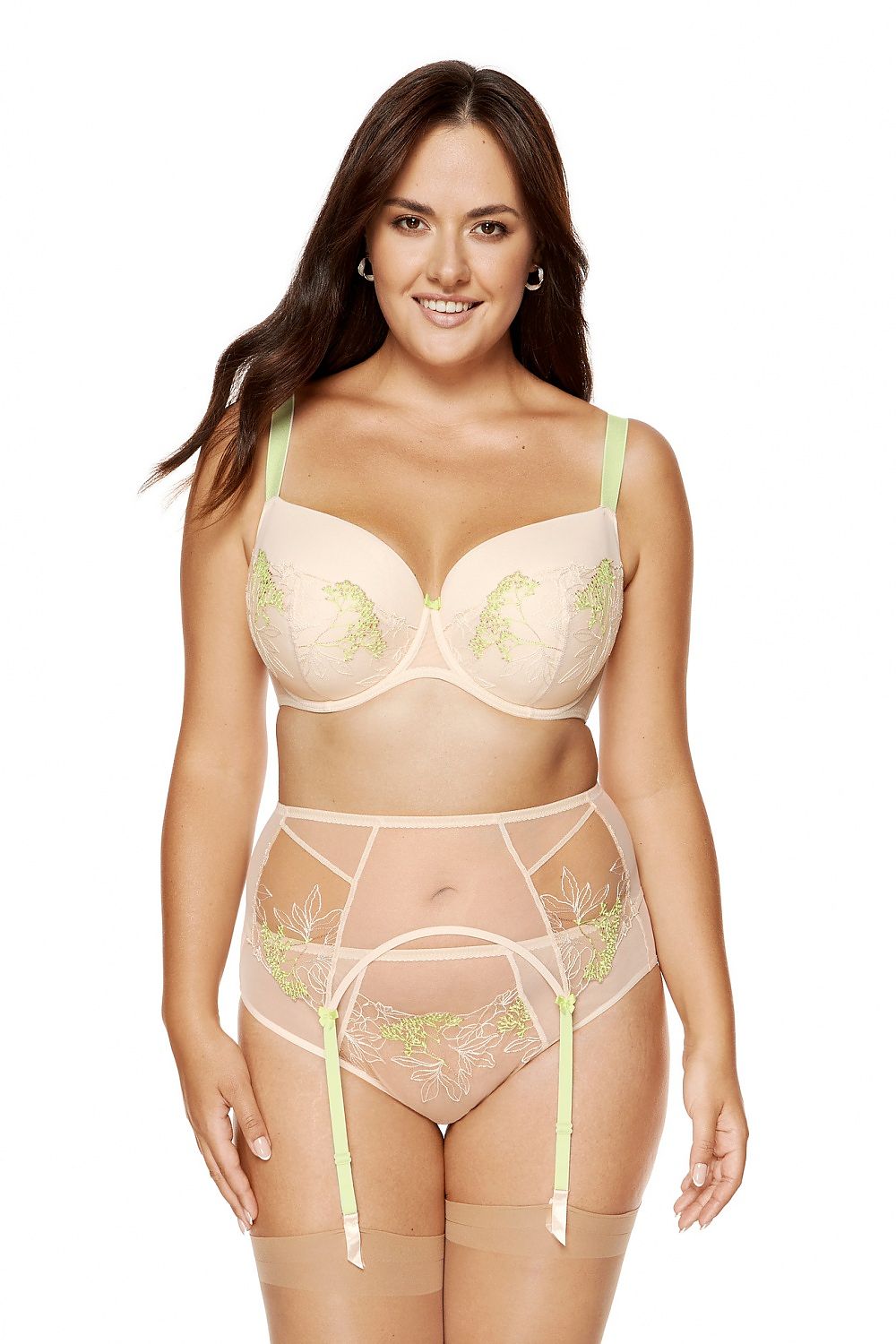 beige tulle belted belt alternate angle