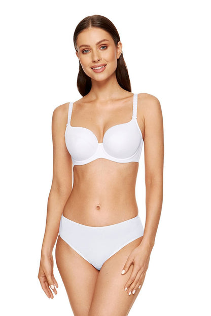 white lace padded bra front view