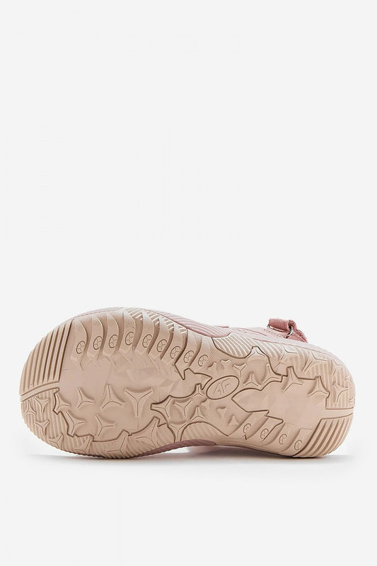 pink sandals front view