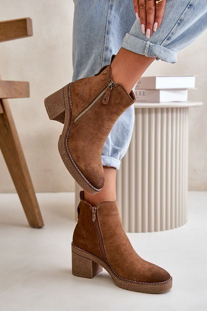 brown heel boots view 6
