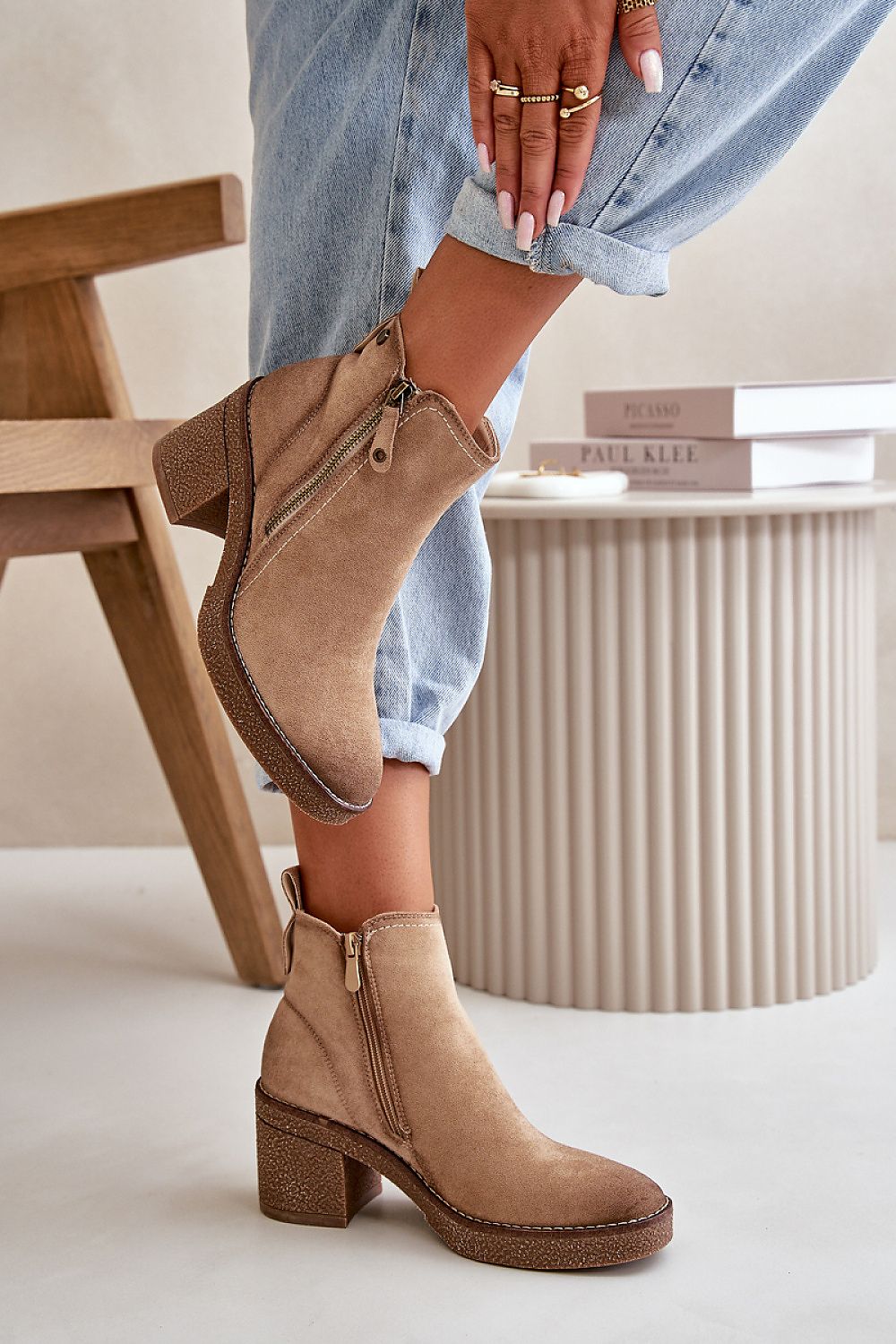 brown heel boots view 8