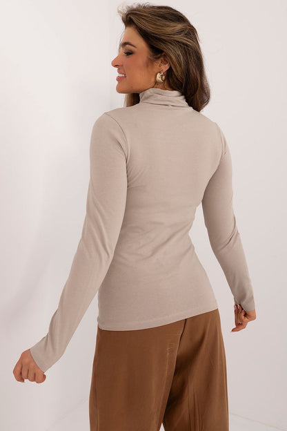 Women's Beige and White Blouse detail view