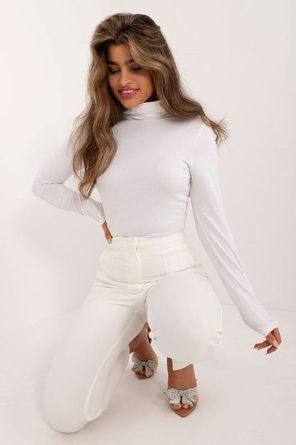 Women's Beige and White Blouse view 7