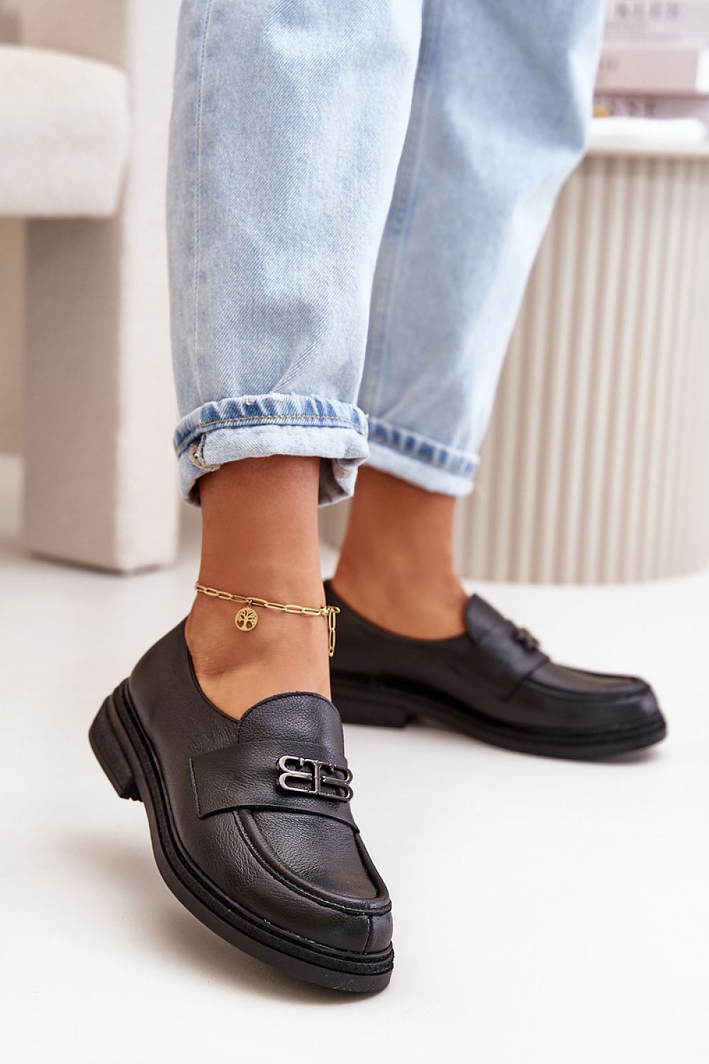 green low shoes back view