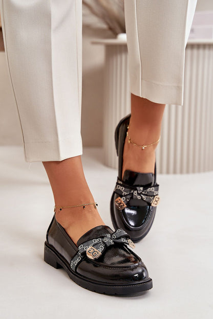 black lace mocassin view 7