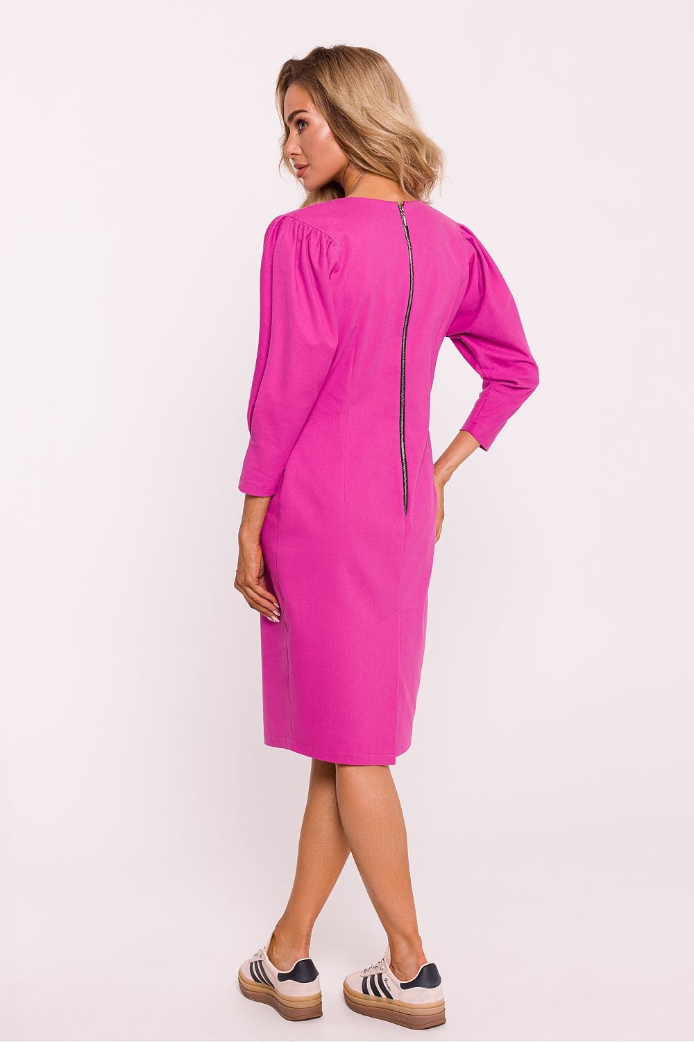 pink pencil dresses alternate angle