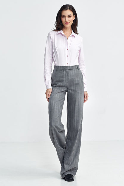 grey belted trousers alternate angle
