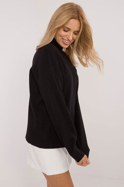 Women's Black and Green Jumper detail view