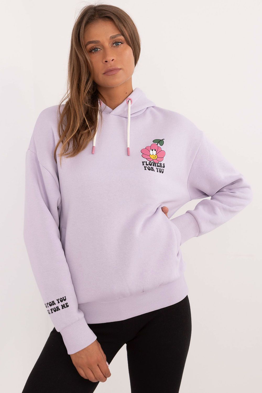 Women's Violet and Grey Sweatshirt front view