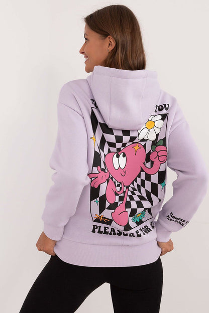 Women's Violet and Grey Sweatshirt detail view