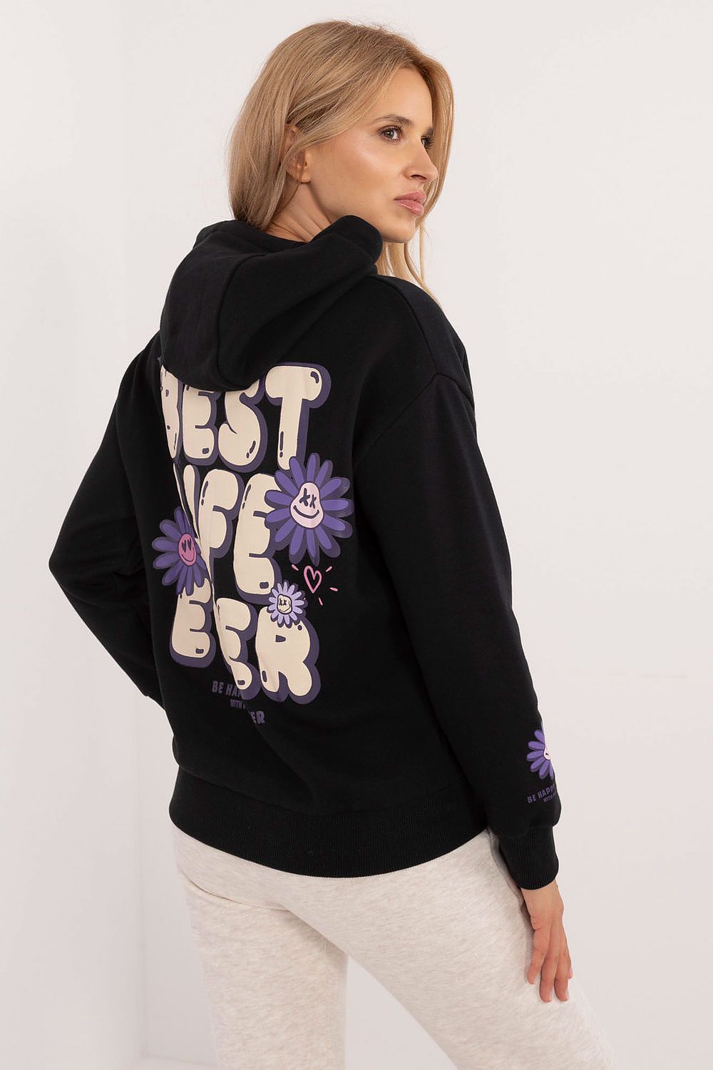 Women's Violet and Grey Sweatshirt view 6