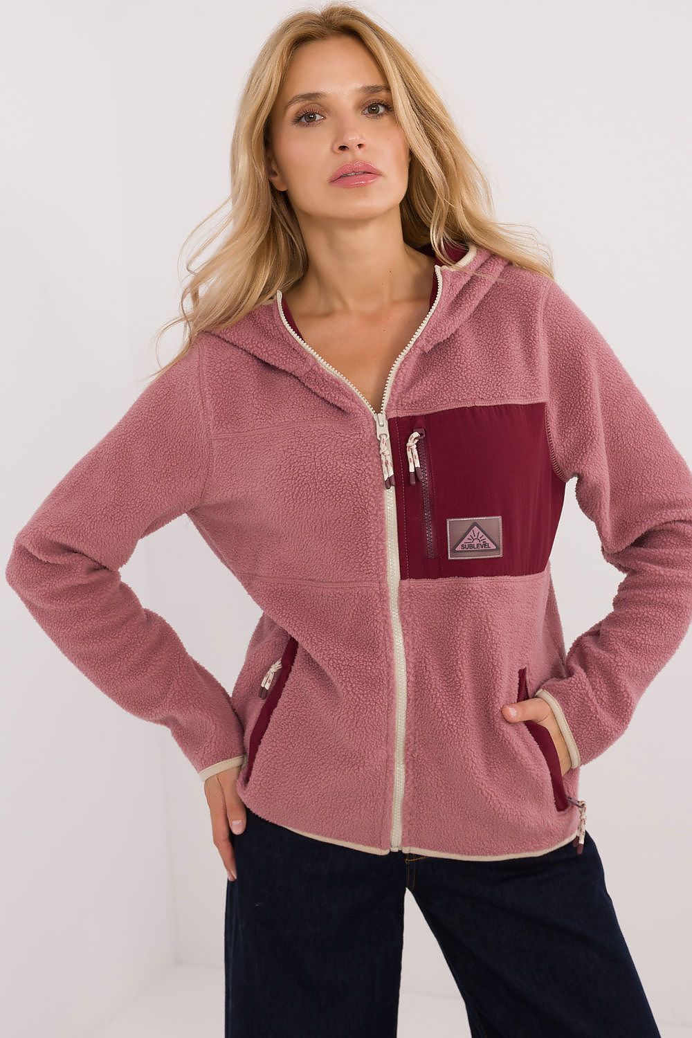 Women's Pink Sweatshirt front view