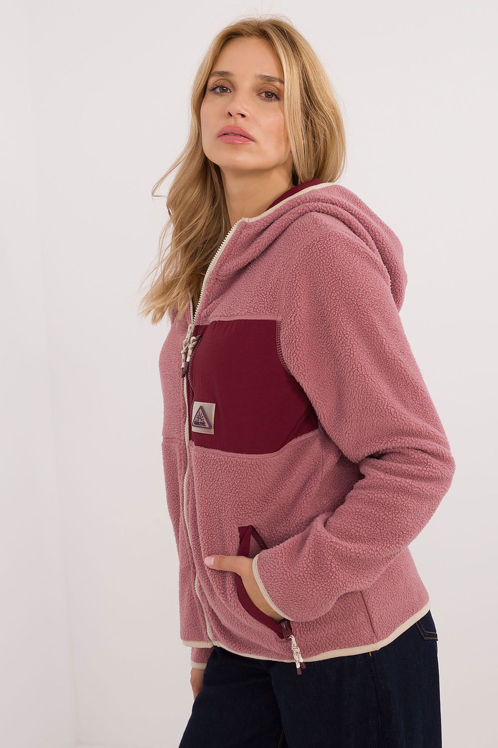 Women's Pink Sweatshirt side view