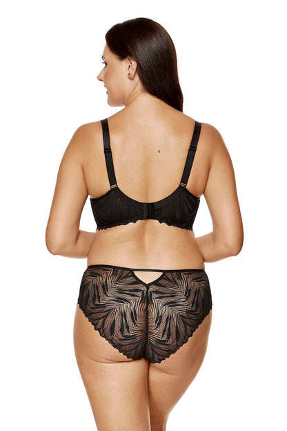 black lace panties back view