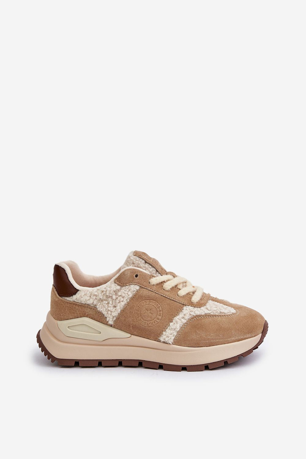 beige sport shoes alternate angle