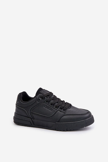 black sport shoes alternate angle