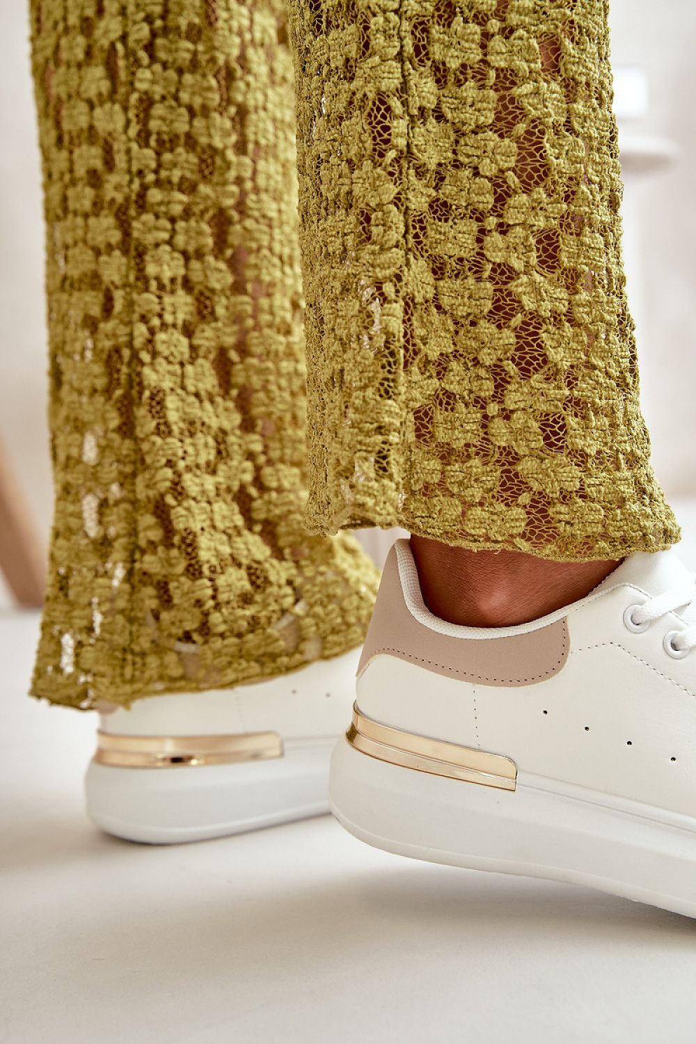 pink sneakers view 6