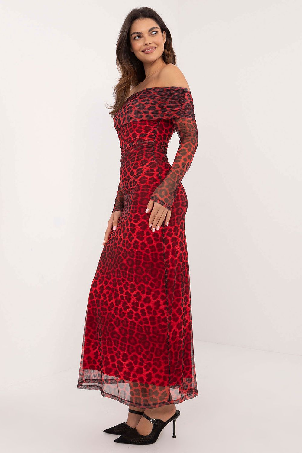 red pencil midi dresses alternate angle