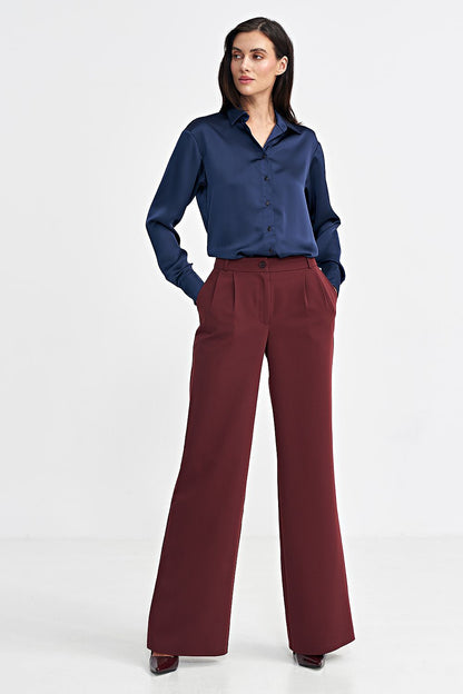 red belted trousers alternate angle