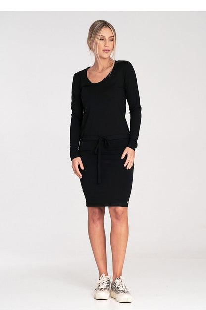 green long sleeve day dress view 9