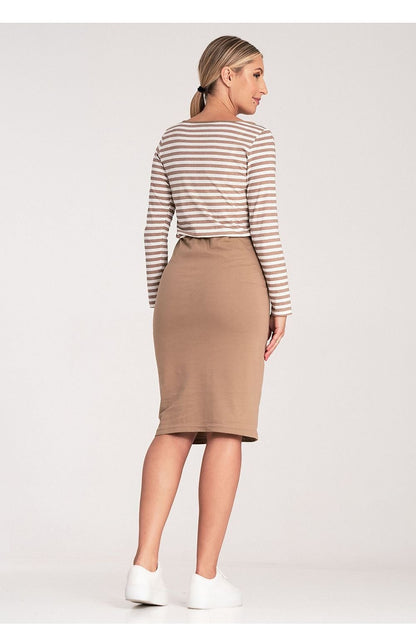 grey long sleeve day dress view 6