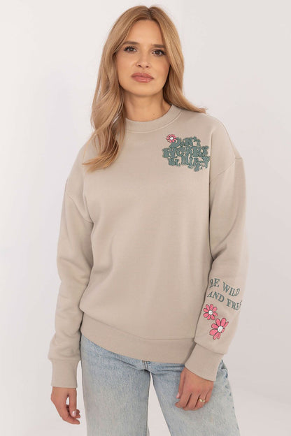 Women's Blue, Navy Blue, and Pink Sweatshirt view 11