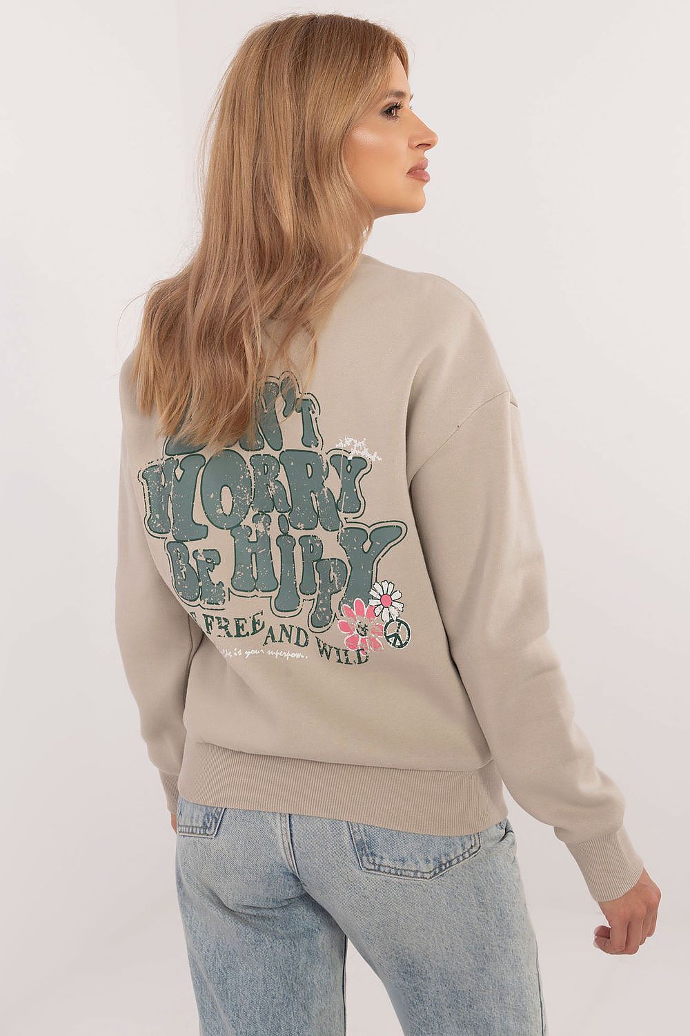 Women's Blue, Navy Blue, and Pink Sweatshirt view 13