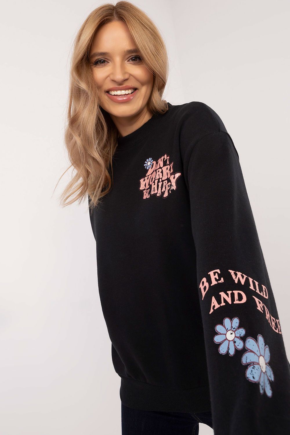 Women's Blue, Navy Blue, and Pink Sweatshirt view 18
