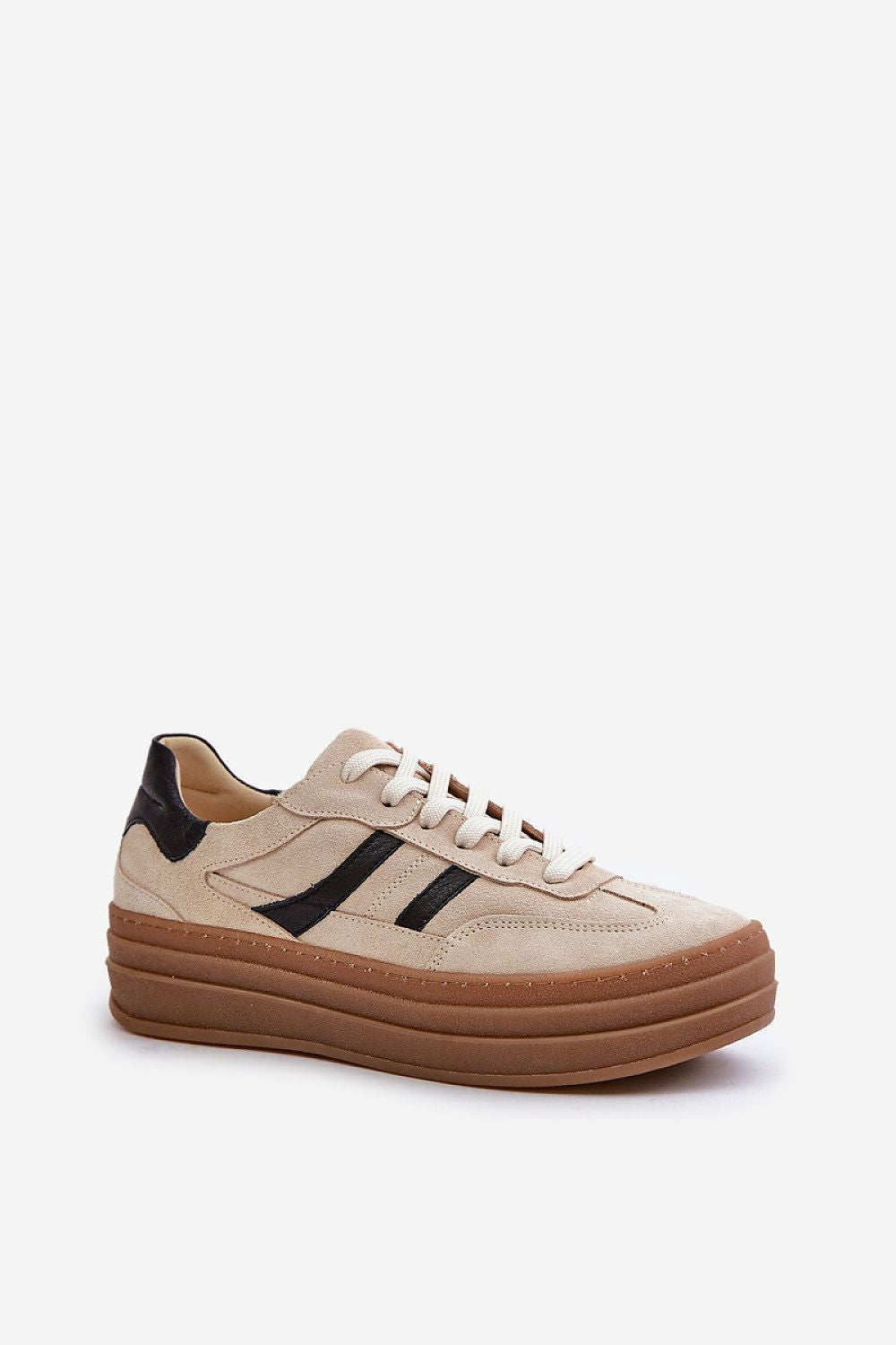 beige sport shoes alternate angle