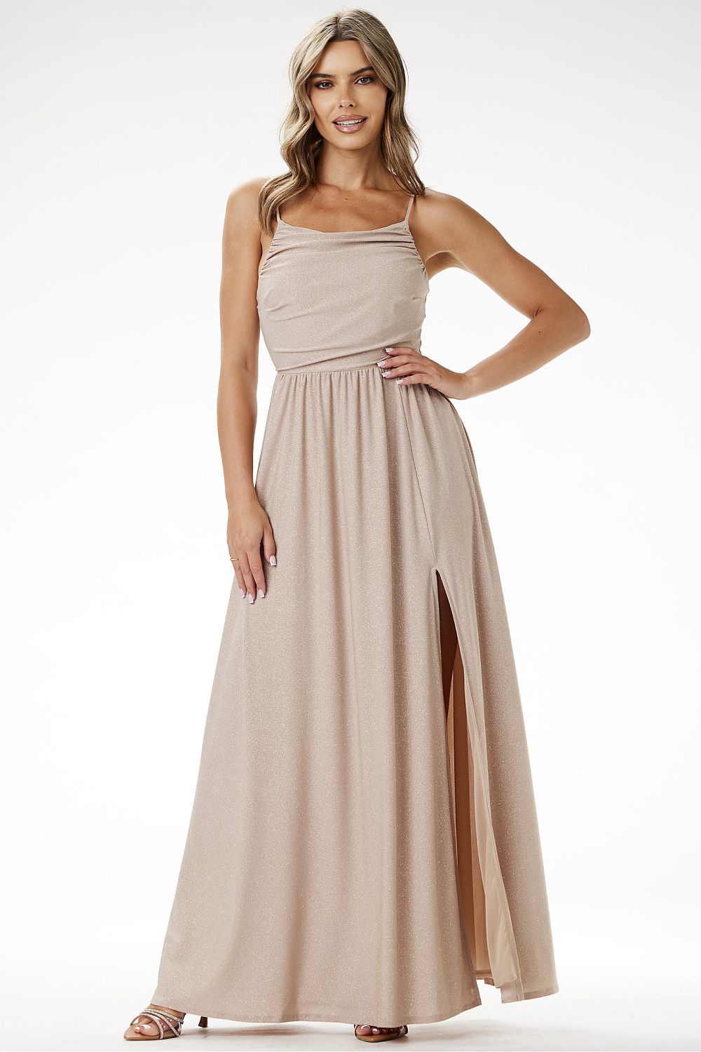 green strapless maxi long dress view 8