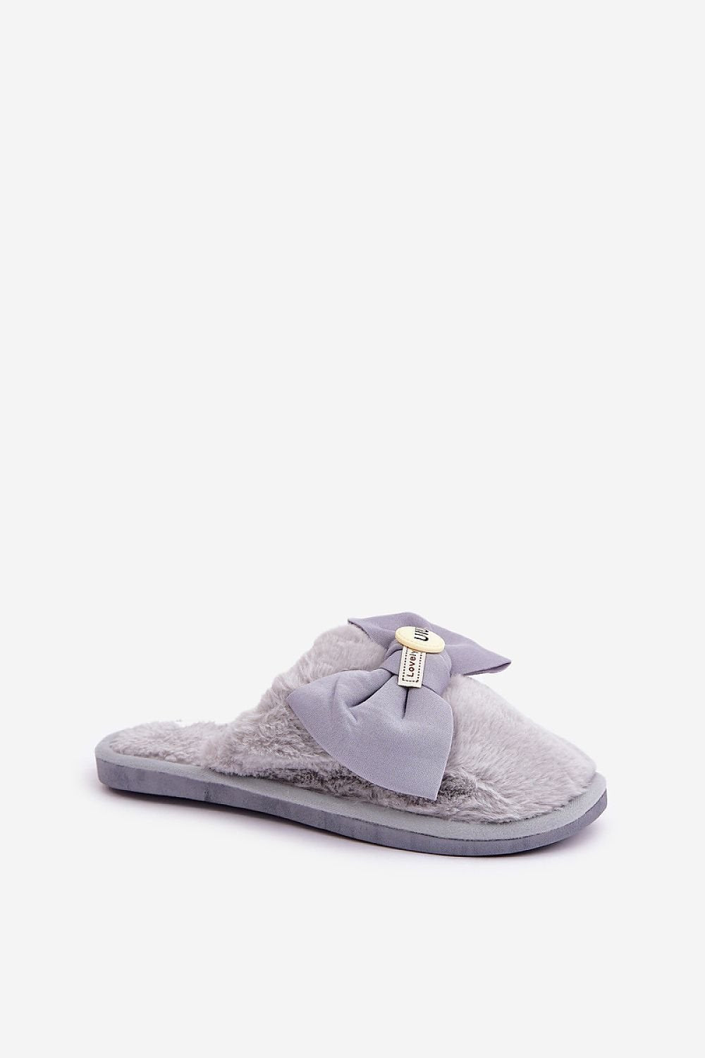 grey mini slippers alternate angle