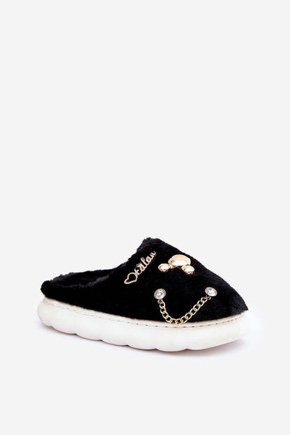 beige slippers side view