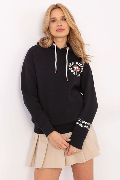 Women's Grey and Pink Sweatshirt front view