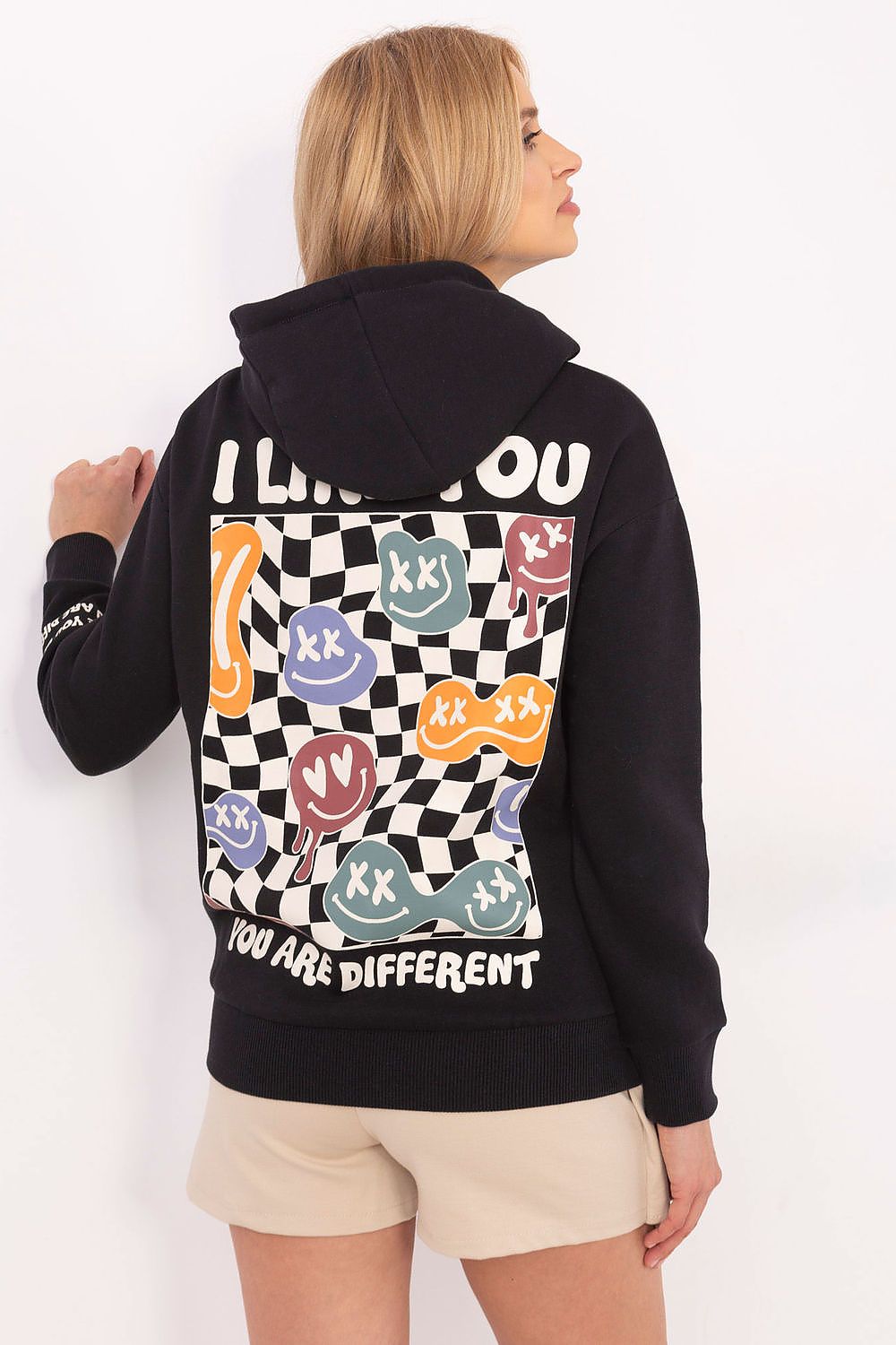 Women's Grey and Pink Sweatshirt detail view