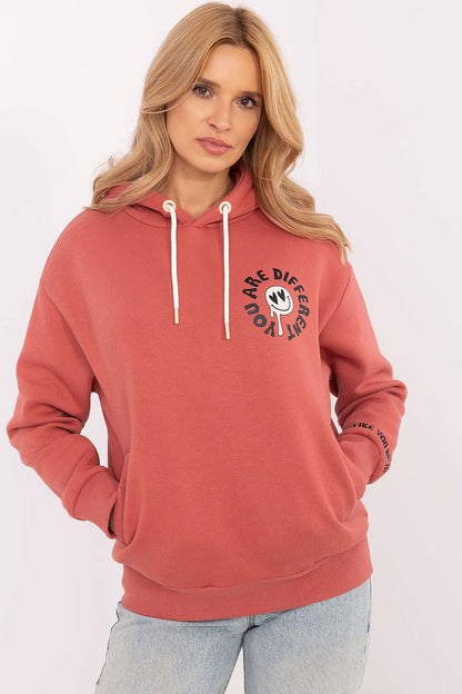 Women's Grey and Pink Sweatshirt back view
