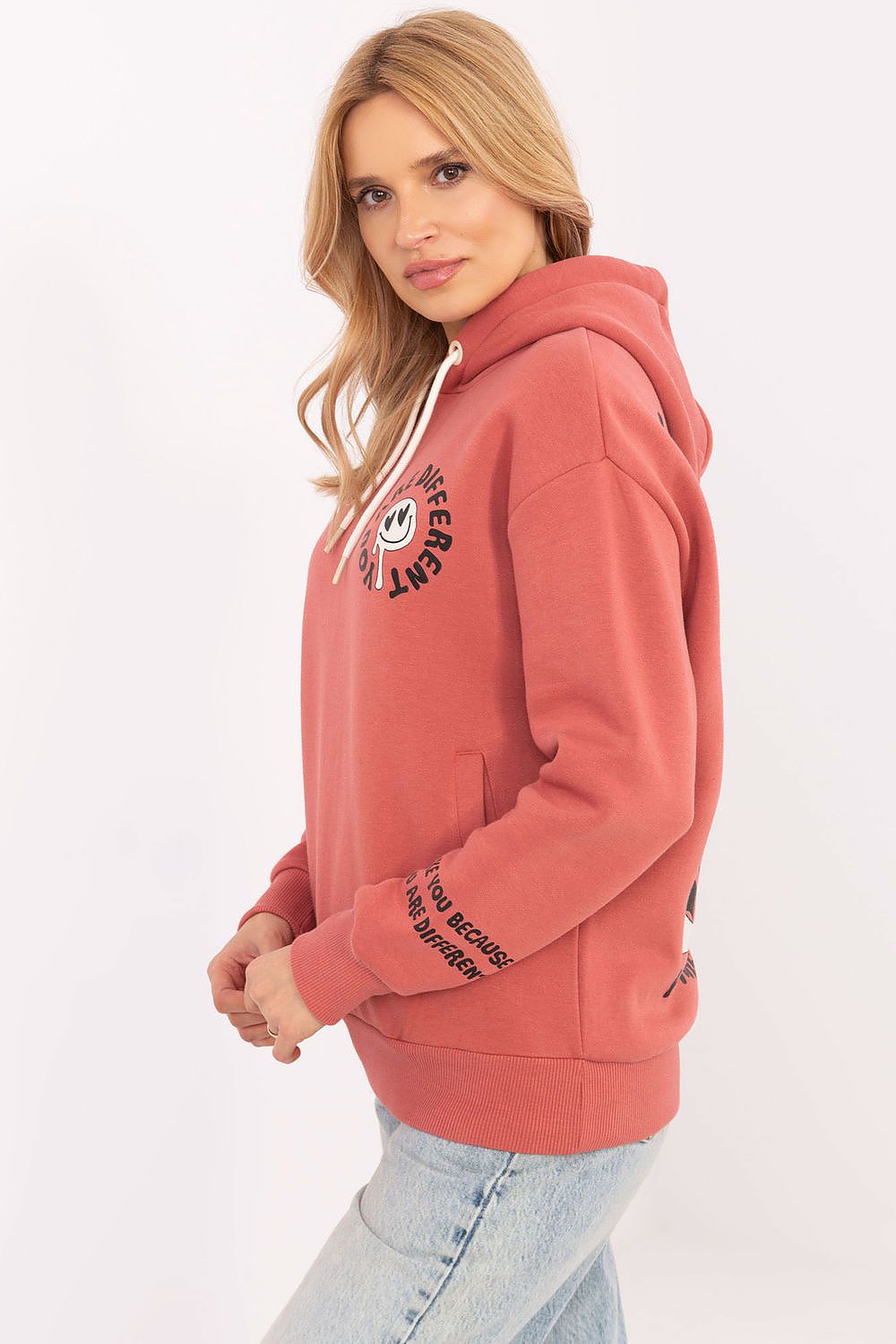 Women's Grey and Pink Sweatshirt view 5