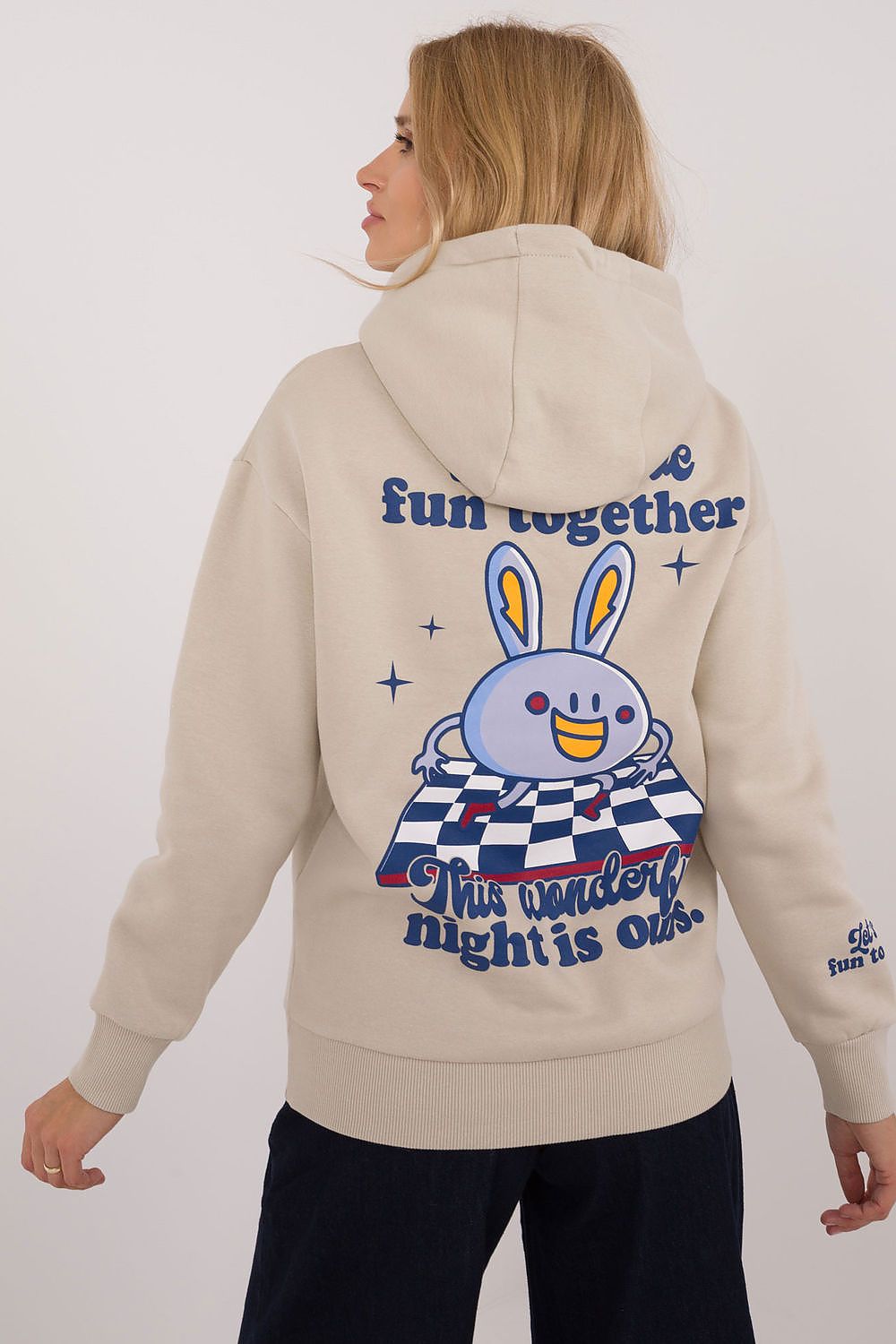 Women's Beige Sweatshirt detail view