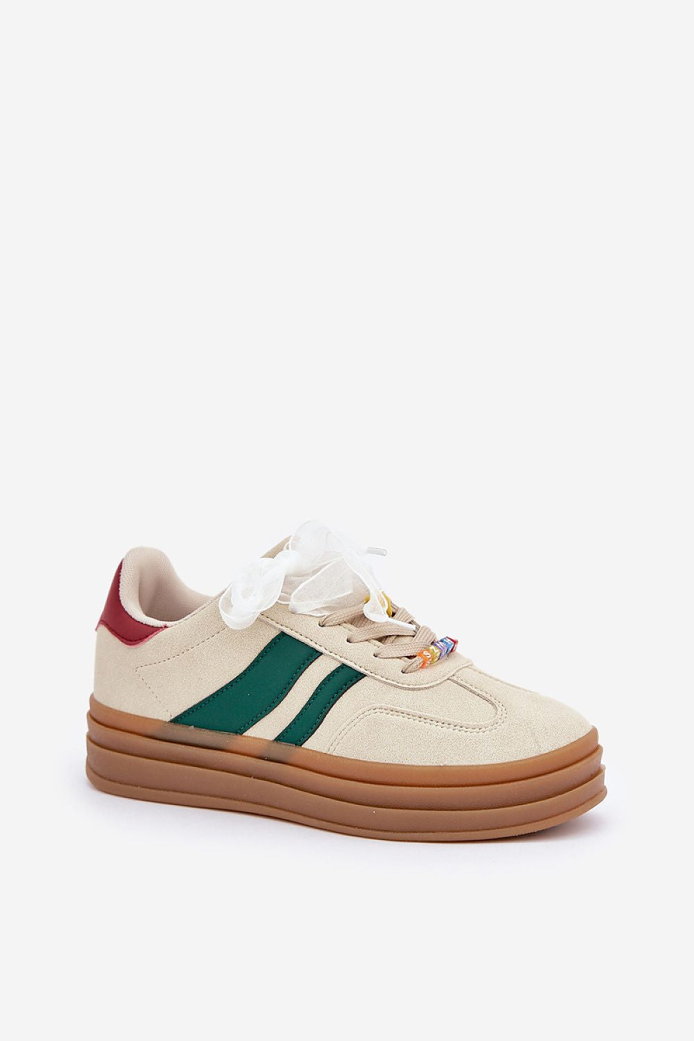 beige sport shoes alternate angle