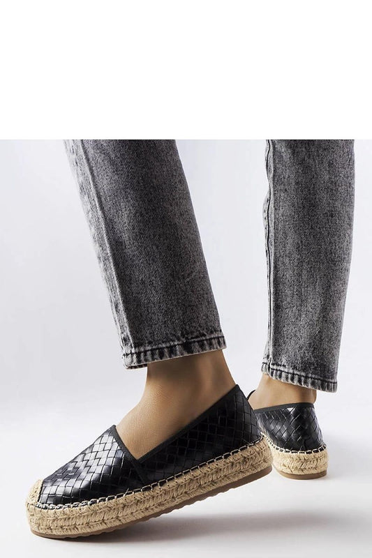 black espadrille front view
