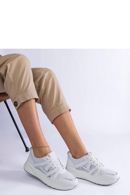 white sneakers detail view