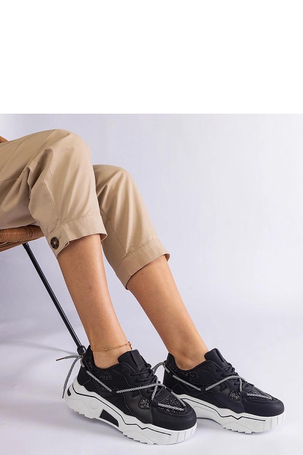 black lace sneakers alternate angle