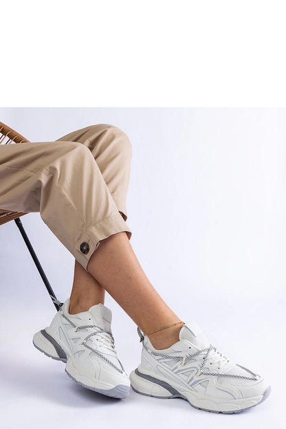 grey lace sneakers view 7