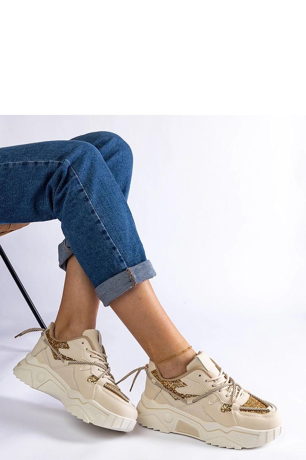 black lace sneakers view 7