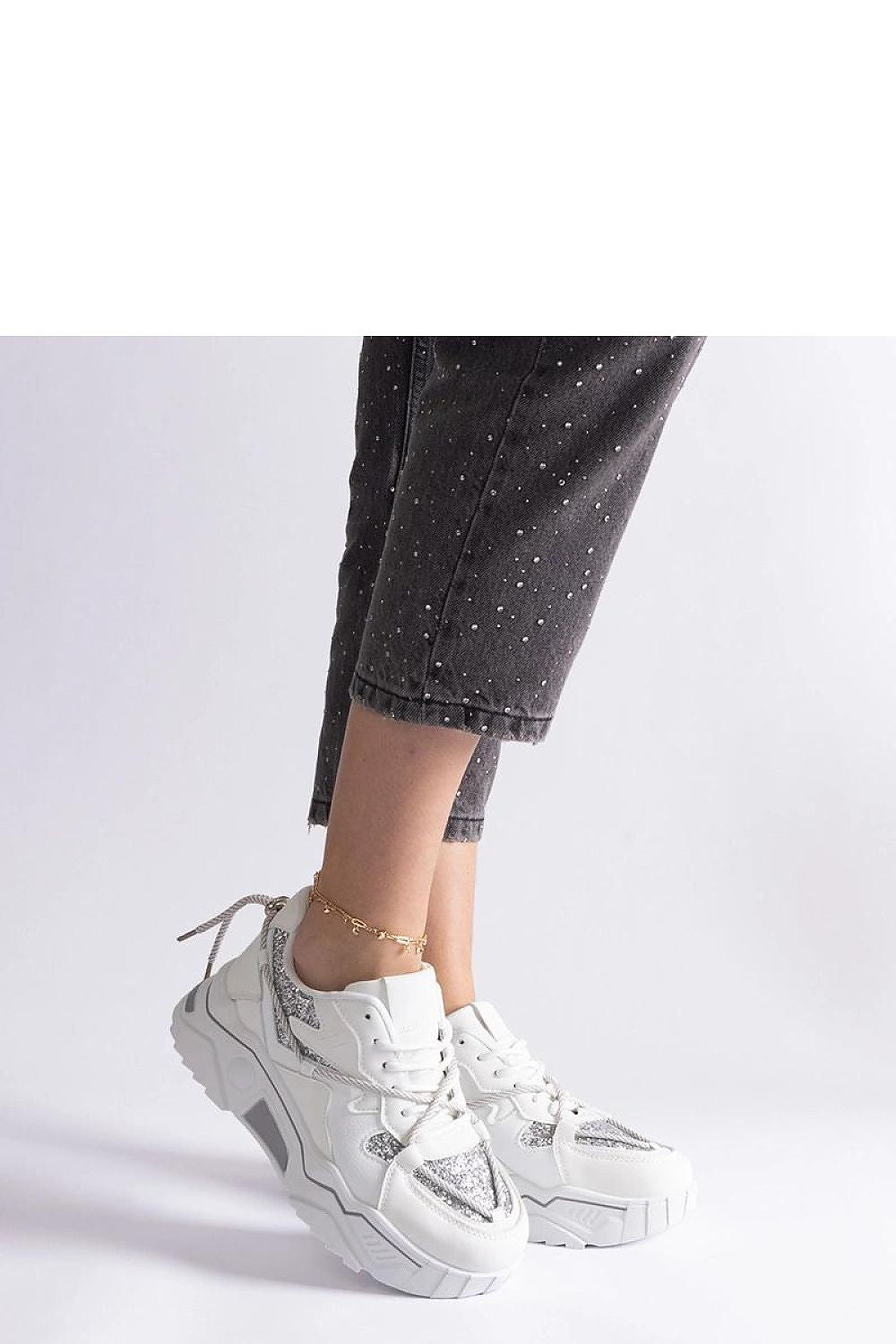 black lace sneakers view 11