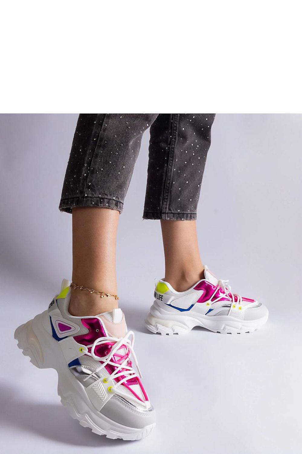 black lace sneakers view 10